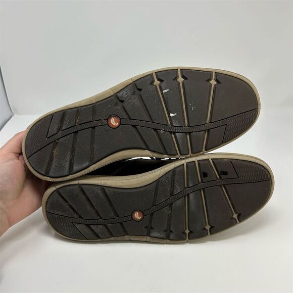 Clarks Men's Brown Leather Lace Up Casual Shoes Size 10 Comfort Quality - Picture 9 of 13